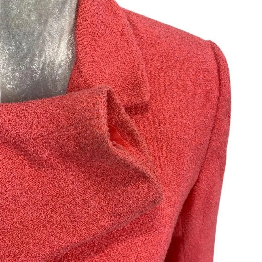 Karen Scott Salmon Boucle Blazer 3 Buttons Size‎ 8